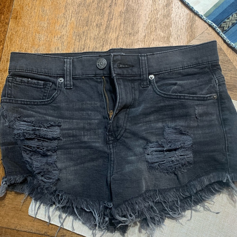 Express Black faded shorts, new never worn. Size 6